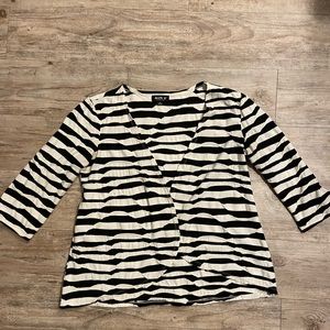 Black and white cardigan